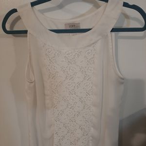 100% polyester lace/ 65% cotton 35% nylon blouse